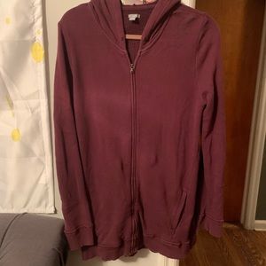 Super Comfy Burgundy Aerie Tunic Length Hoodie